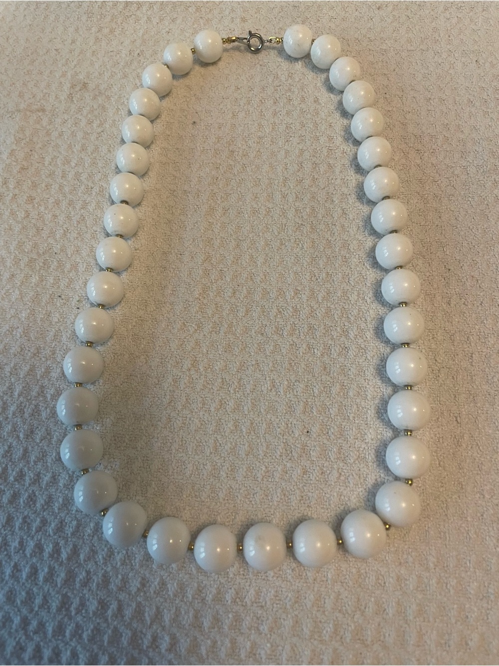 Classic White Beaded Necklace - Women Jewelry